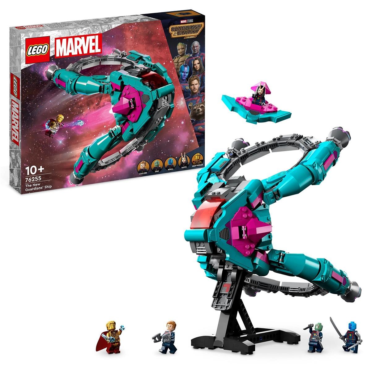 Lego, Marvel, Raumschiff, Turmkonstruktion, Infinity-Stein