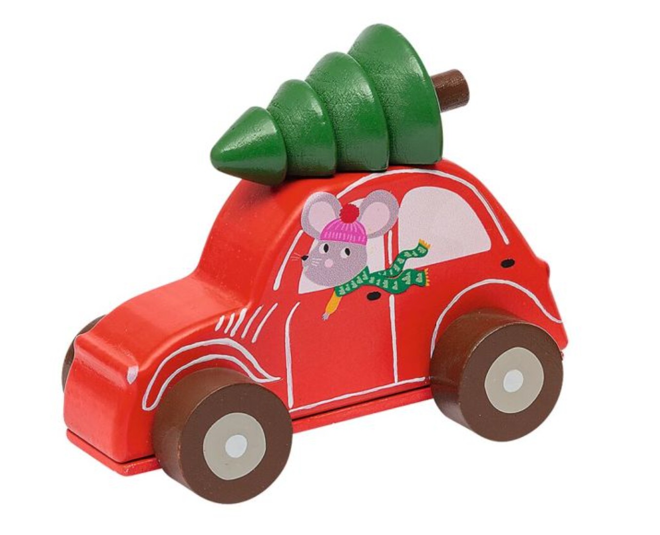 Moses Holz Weihnachtsflitzer rot