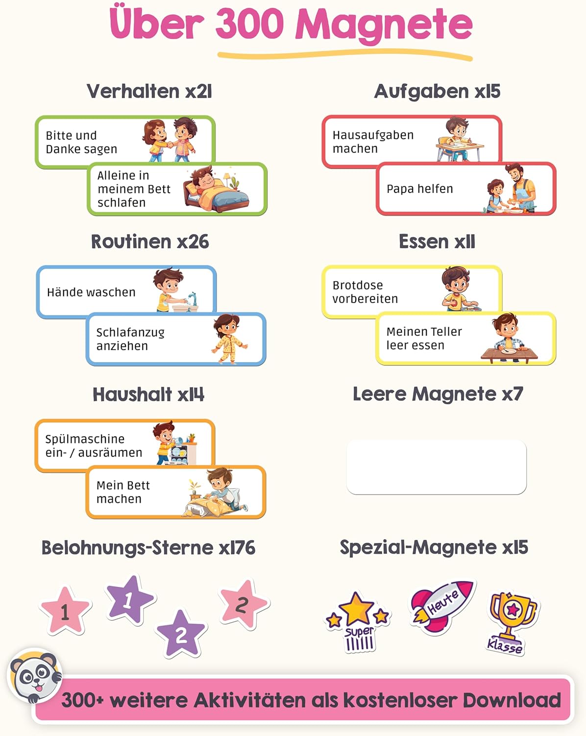 Magneten, Lernspielzeug, Kinder, Hausaufgabenhilfe, Bunte Symbole