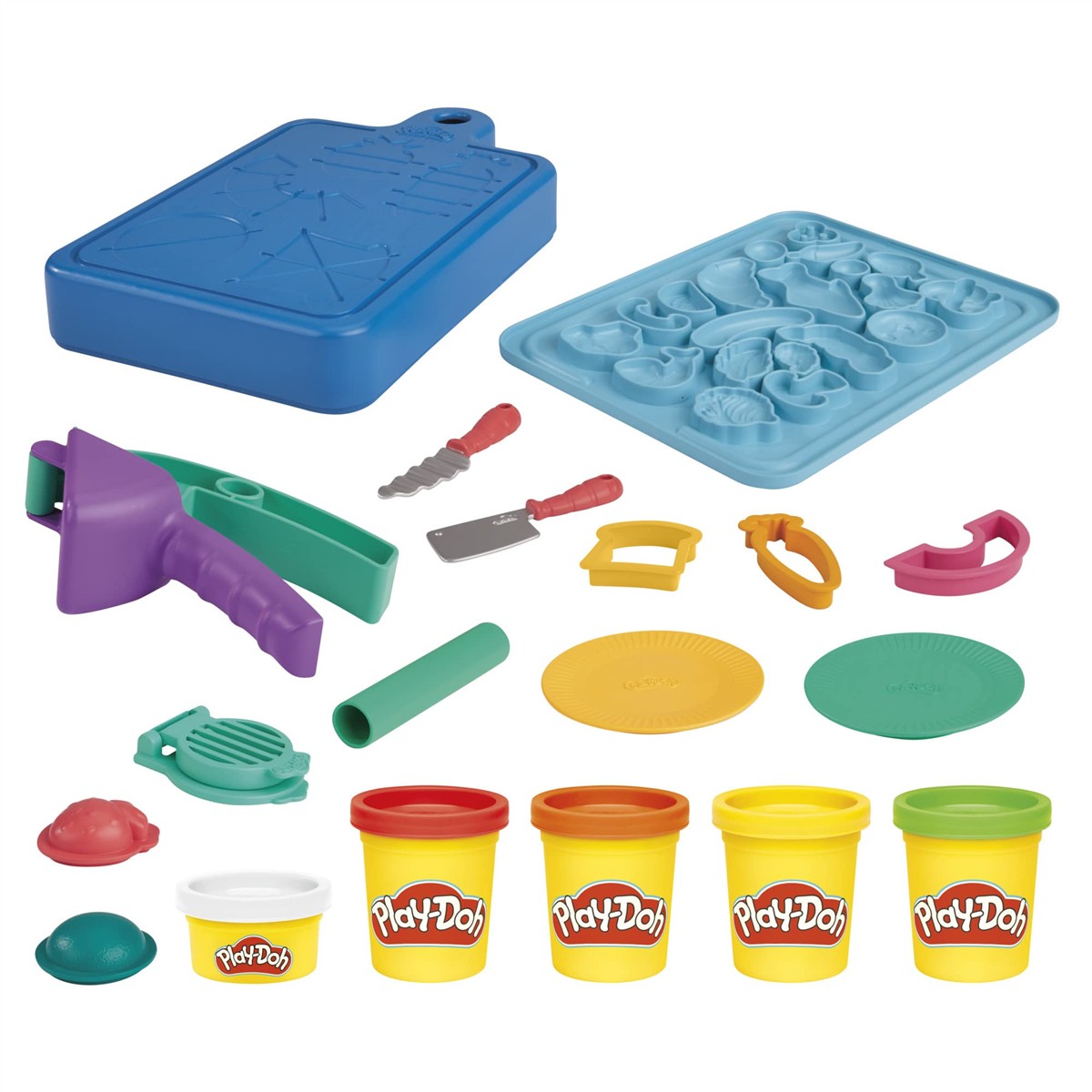 Knete-Set, Spielzeugformen, Knetwerkzeug, Knete-Töpfchen, Play-Doh Zubehör