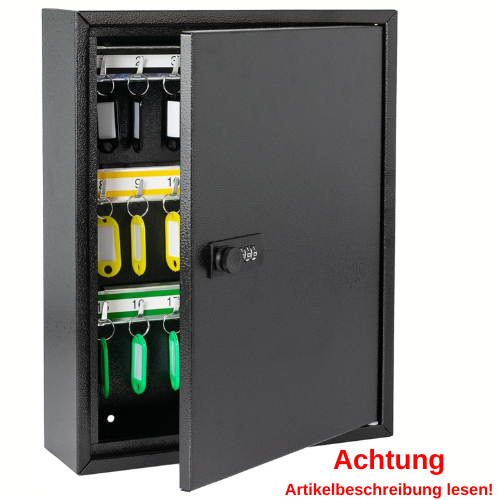 HMF Schlüsselschrank mit Zahlencode Schlüsselkasten schwarz #1679