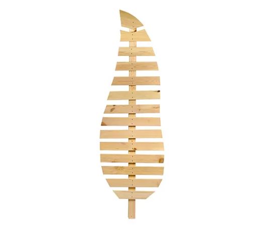 blatt, holz, gestützt, dekorativ, pflanzenstütze