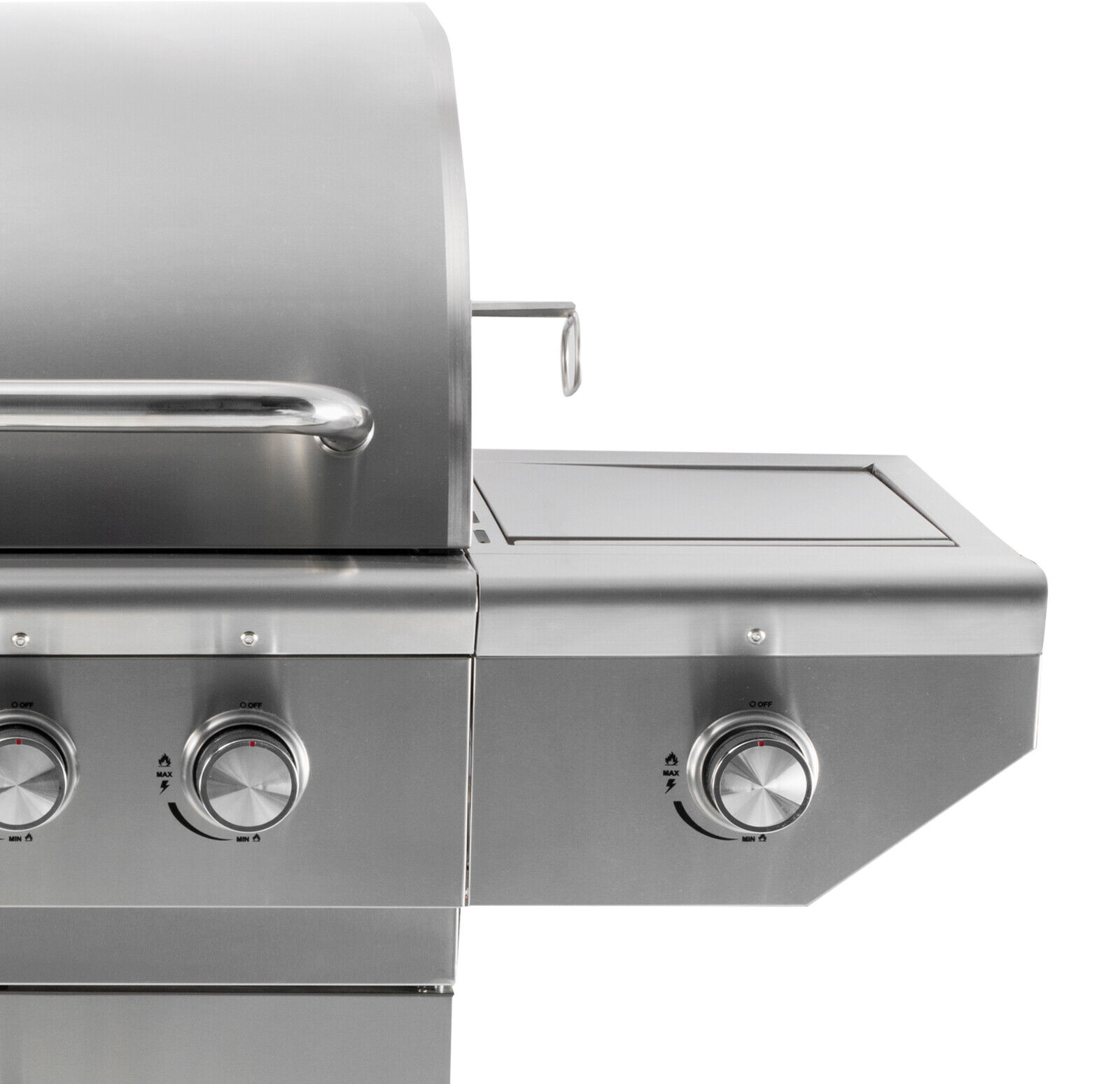 DMS Gasgrill Edelstahl Grillwagen BBQ Grill 4 Brenner