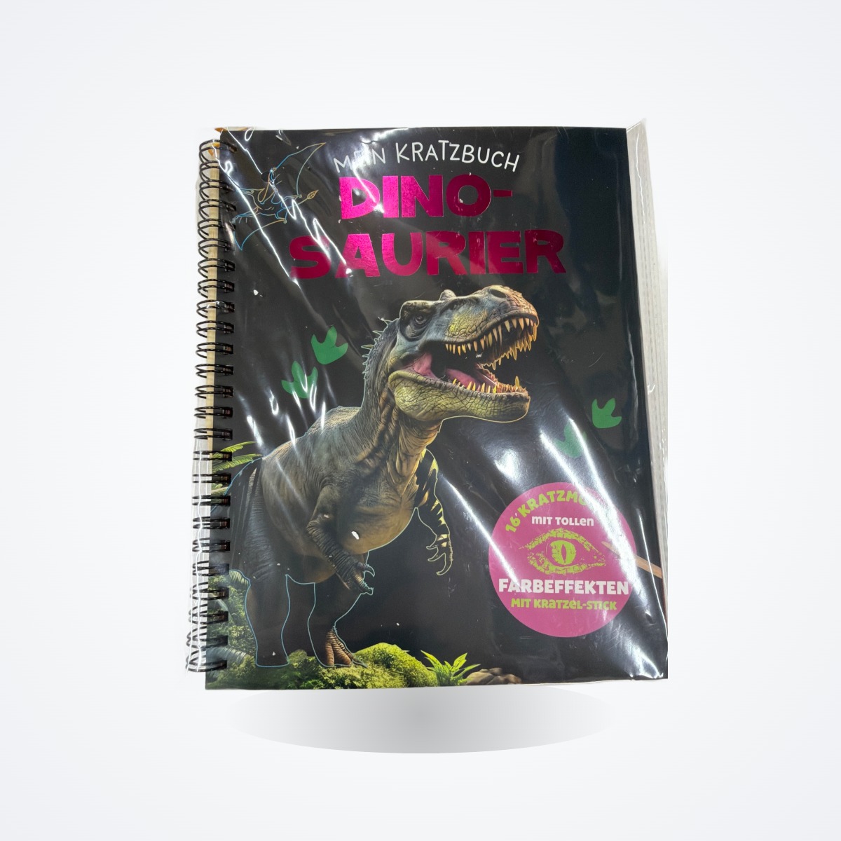 Mein Kratzbuch Dinosaurier – 16 Kratzmotive mit tollen Farbeffekten