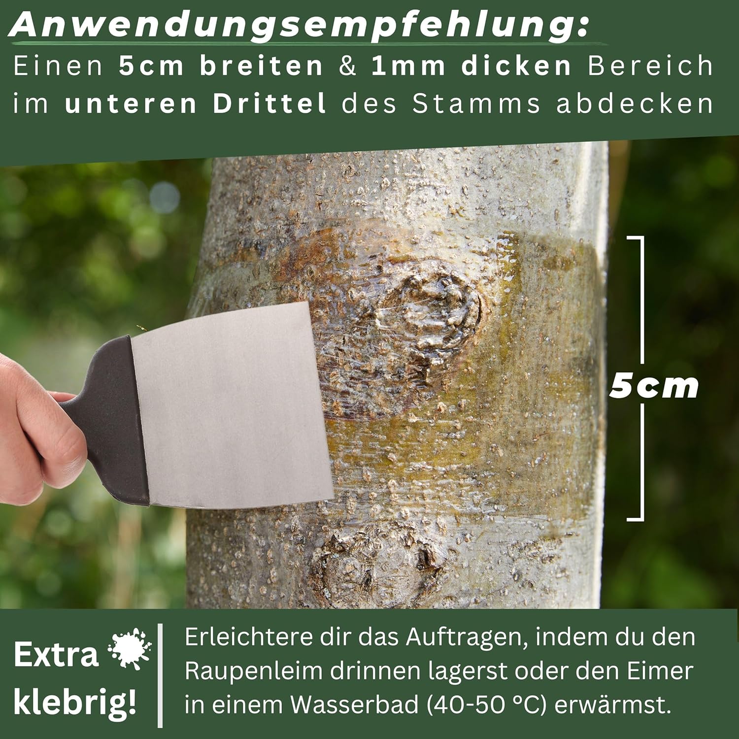 Briliantwerk Raupenleim für Obstbäume 0,9L I Der Leimring für Obstbäume schützt vor Frostspannern, Ameisen, Läusen UVM. - Baumleim auch für Zimmerpflanzen geeignet
