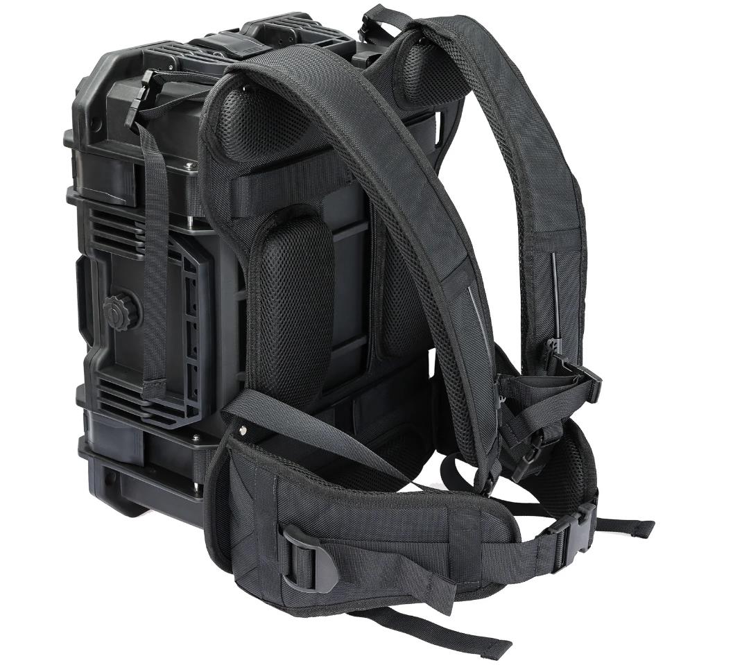 Outdoor Kamerarucksack mit Rasterschaumstoff Fotorucksack groß, HMF Outdoor Kamerarucksack mit Rasterschaumstoff Fotorucksack groß 47,5 x 38 x 22,5 cm