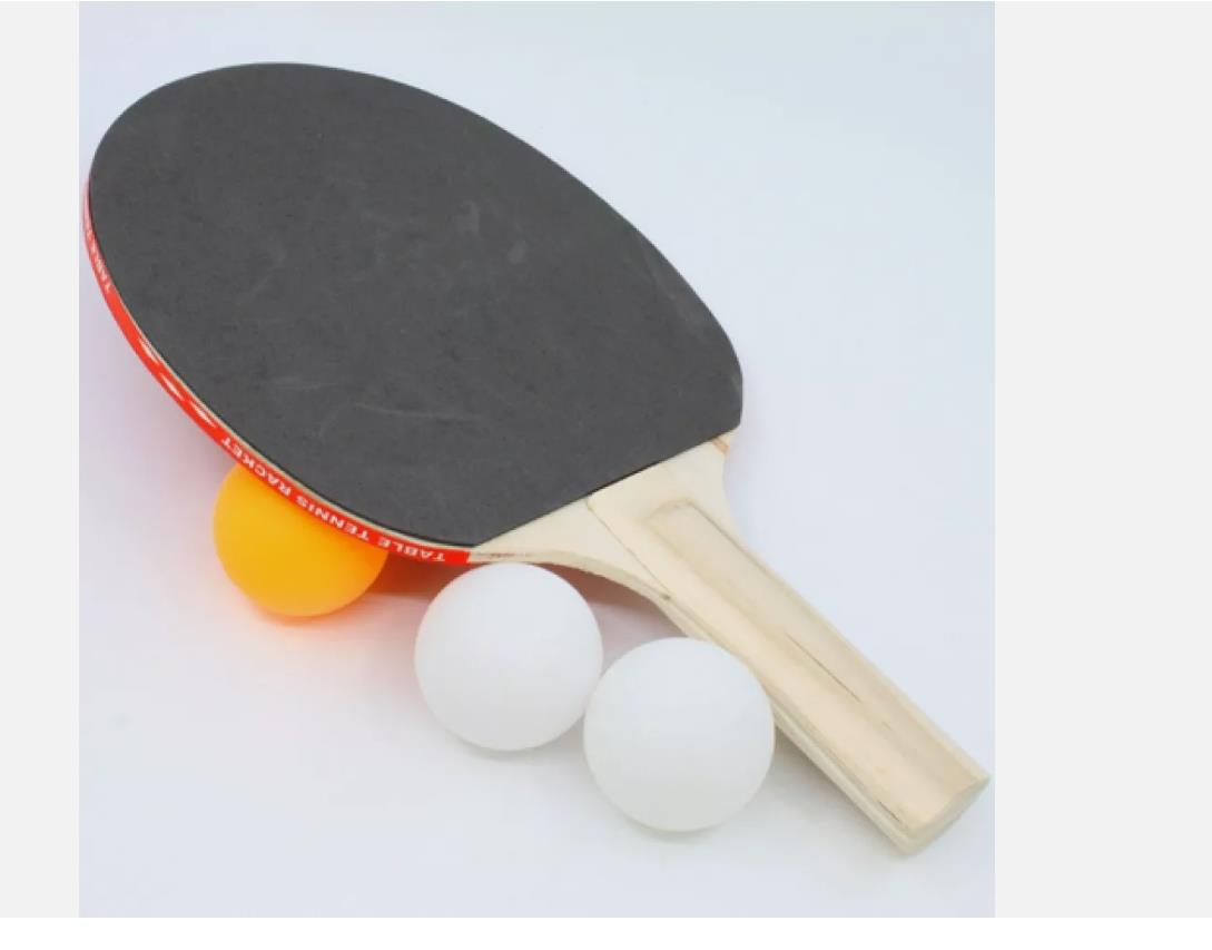 Tischtennis Set 1x Schläger 3x Bälle Tischtennisschläger Tischtennisbälle Neu