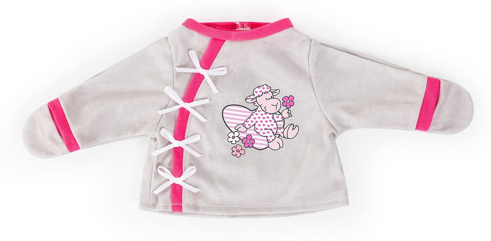 Deluxe Puppenkleidung Set 9-TLG. grau/pink von Bayer, 40-46 cm