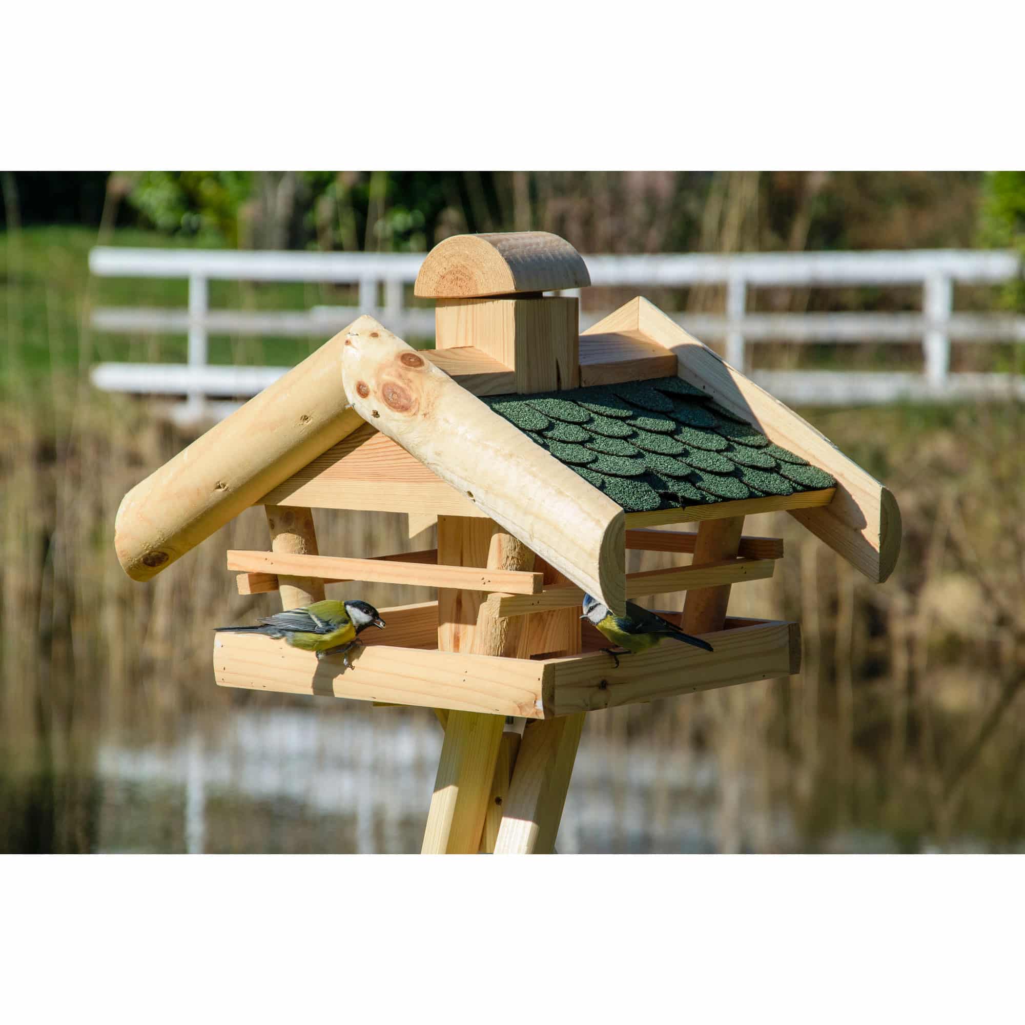 Dobar Vogelhaus mit Futtersilo Vogelfutterhaus
