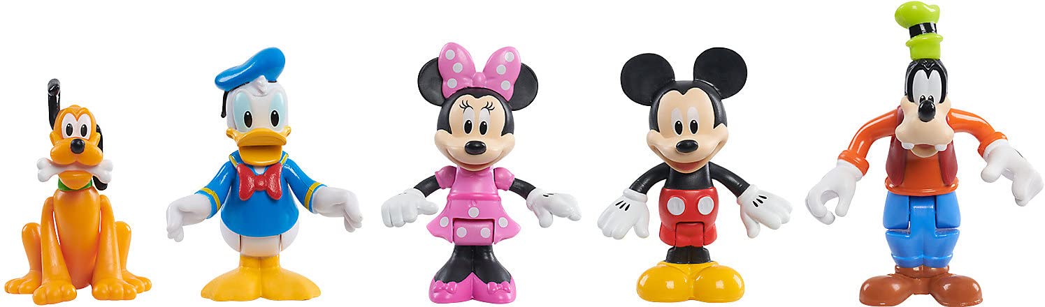 JP Mickey and Minnie JPL38769 Mickey Mouse Disney Junior Funhouse Collectible Friends Sammelfigurenset, 5-teilig, Mehrfarbig, 12.7