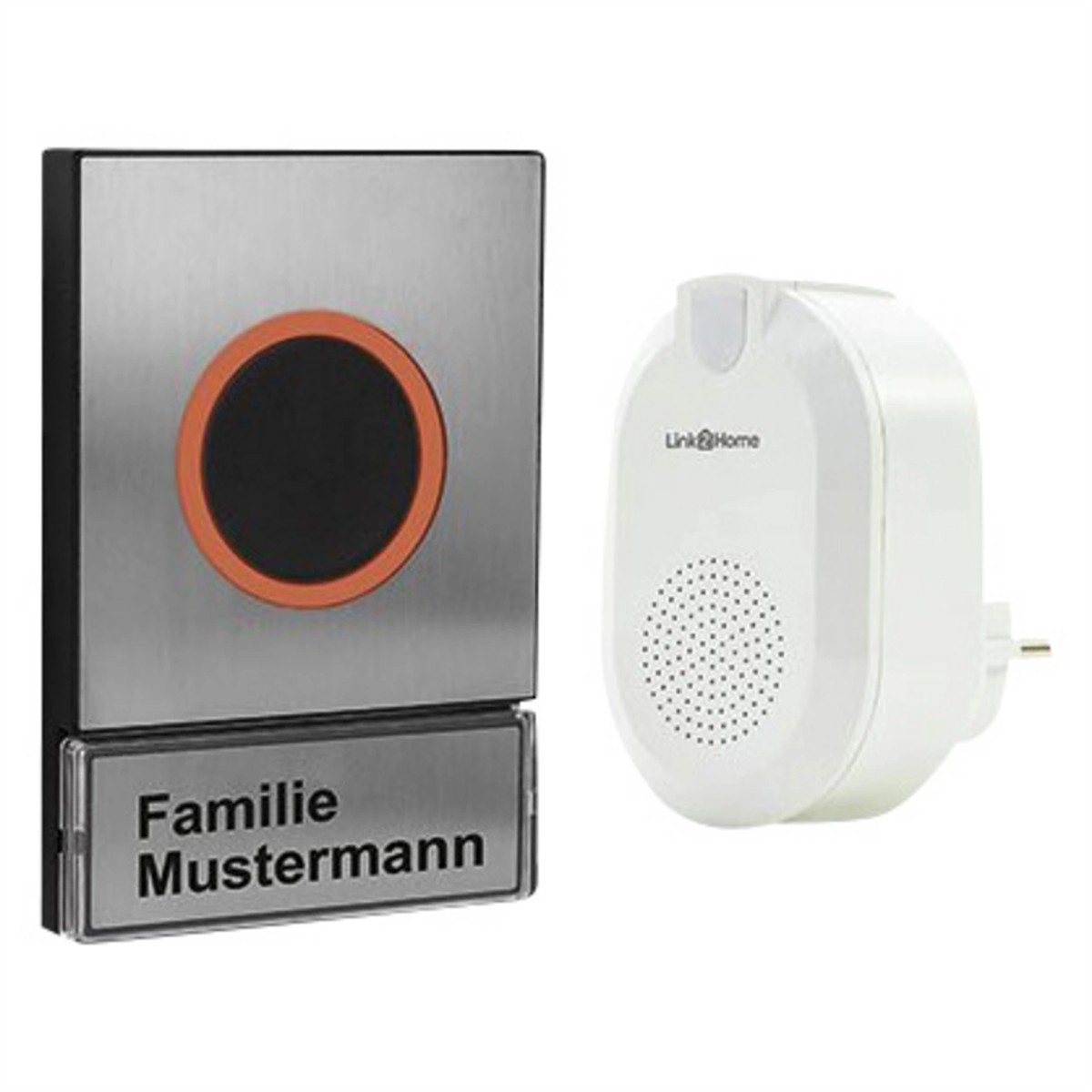 Funk-Gong L2H 6 Melodien WiFi direkt Edelstahl