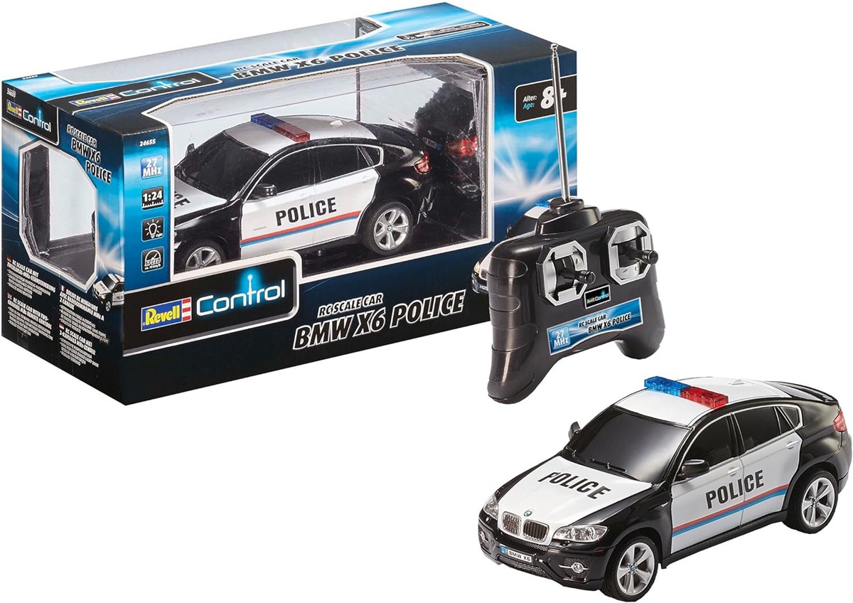 RC Car, Polizei Auto, BMW X6, Schwarz Weiß, Fernsteuerung