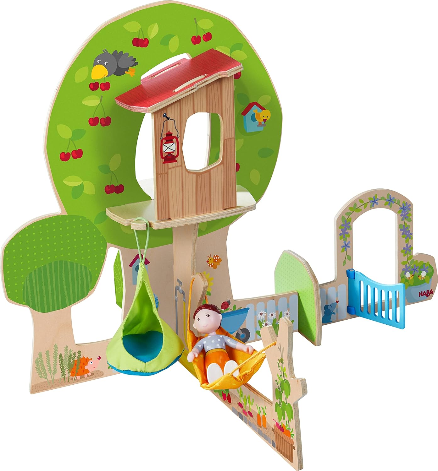HABA 306716 Little Friends Garten & Wald Biegepuppe Spielzeug Holzspielzeug