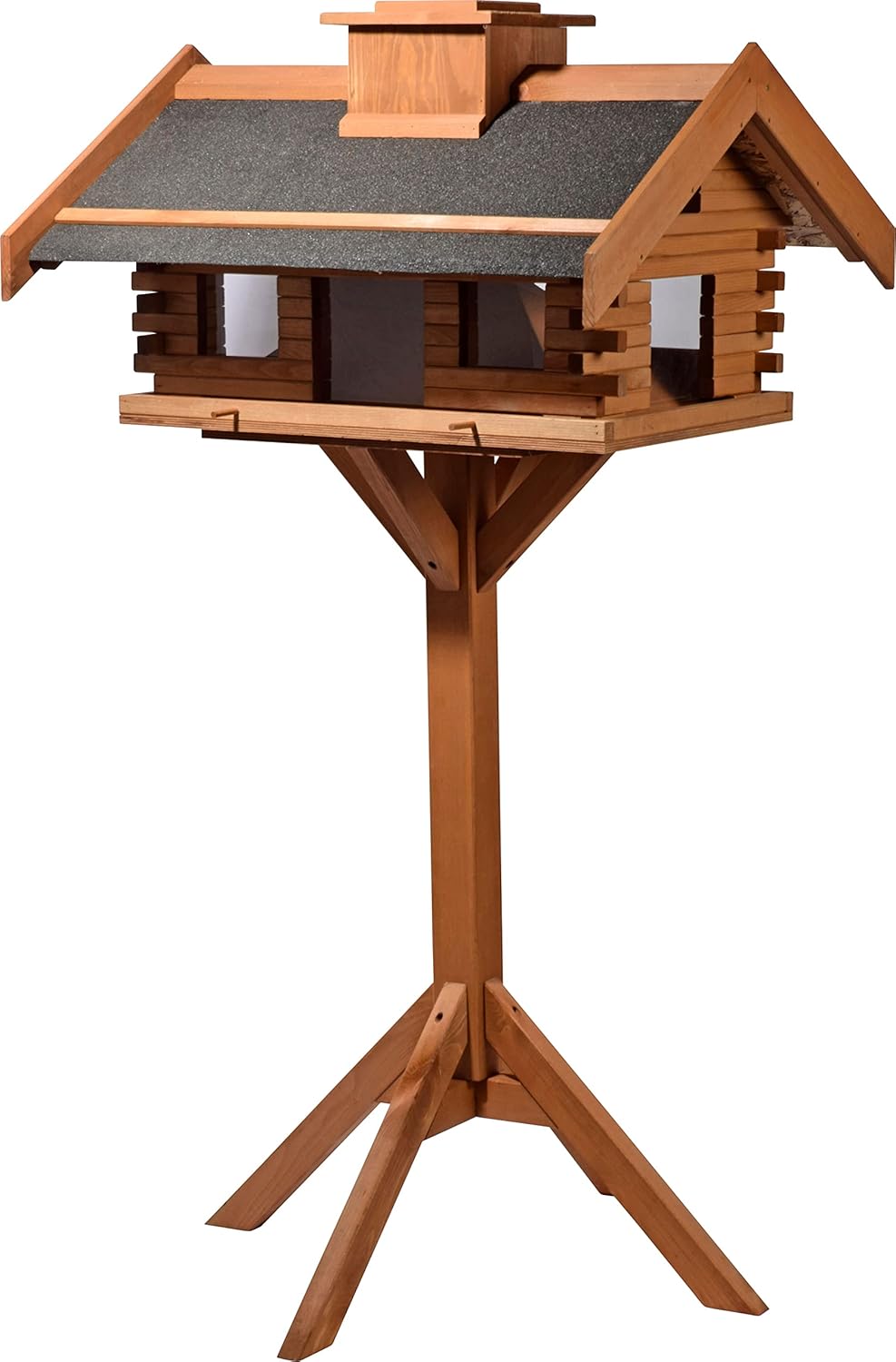 Dobar XXL Vogelvilla Vogelhaus Massivholz Vogelfutterhaus Futterstation Futterstation