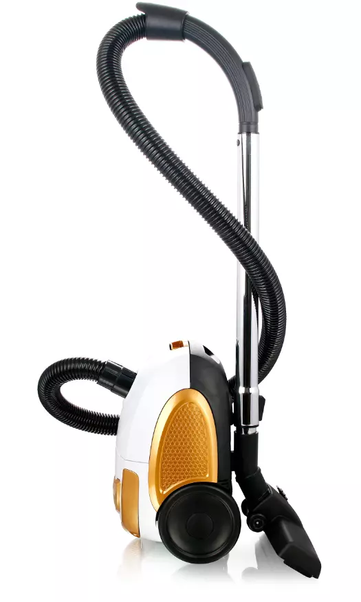 EMERIO Bodenstaubsauger weiß 800W mit Beutel 2L Metallteleskoprohr 8m 4,1kg