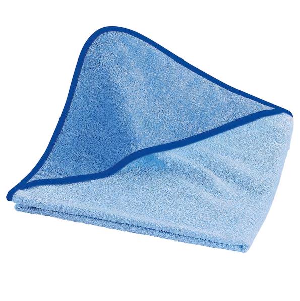 Wörner 067488 Südfrottier Kapuzen-Badetuch Aqua-Petrol 100 x 100 cm