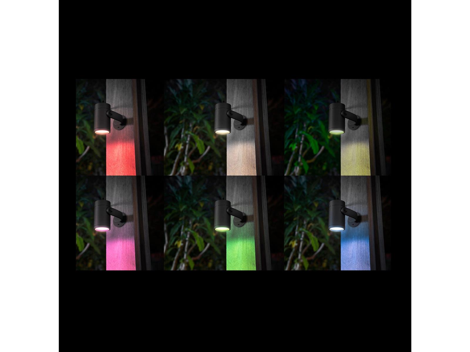 Philips Hue LED Spot Lily White & Color Ambiance 3 flammig Schwarz Basis Set