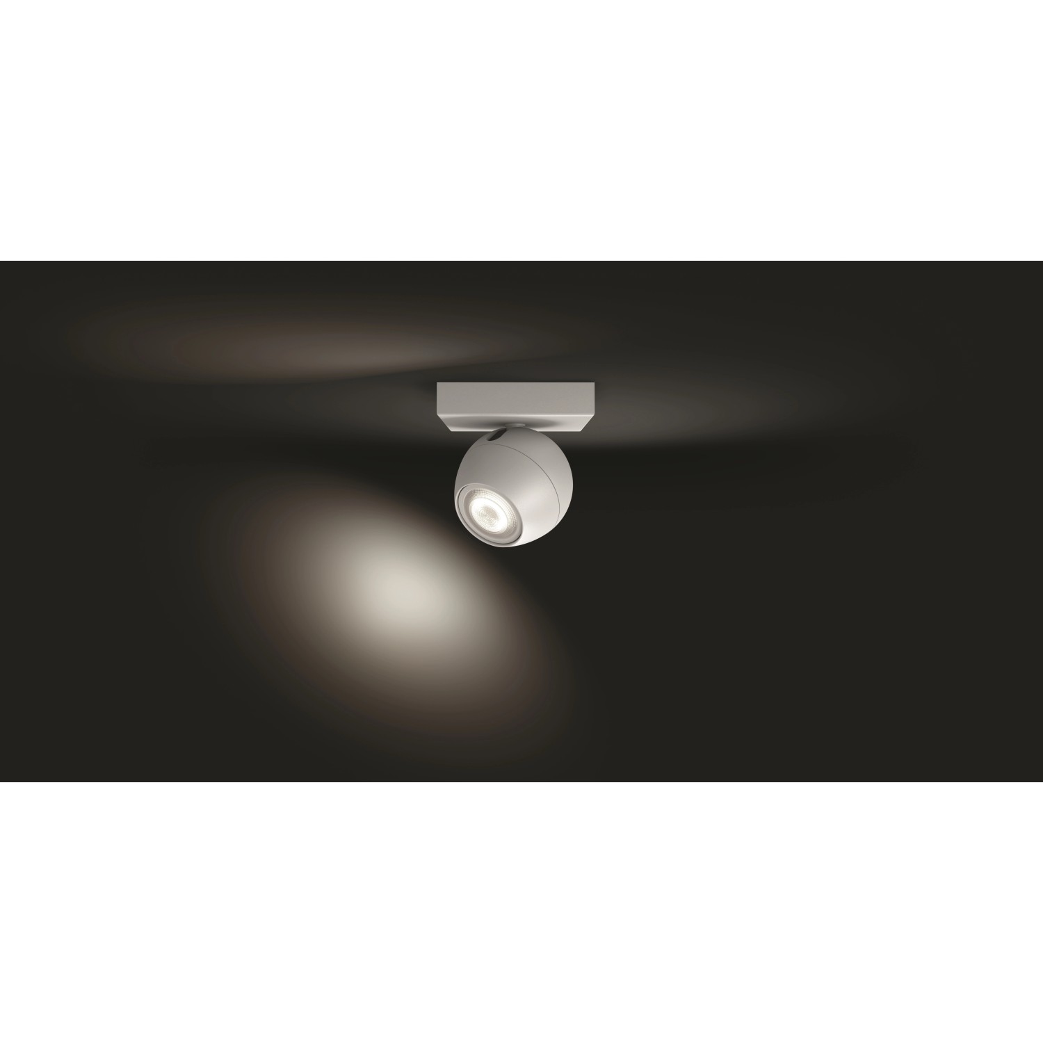 Philips Hue Spot 1 flg. White Ambiance Buckram Weiß 250 lm inkl. Dimmer