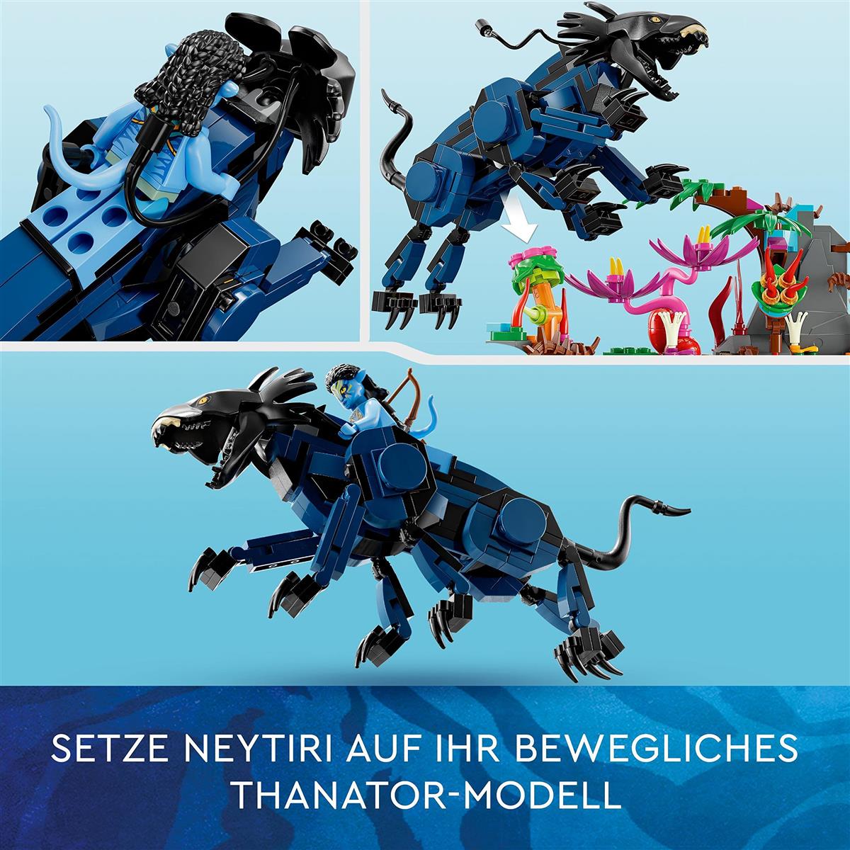 LEGO 75571 Avatar Neytiri und Thanator vs. Quaritch im MPA baubares Action-Spielzeug mit Tierfigur und Pandora-Filmszene LEGO-Bausteine LEGO-Sets LEGO Steine Bausteine Sets Steine