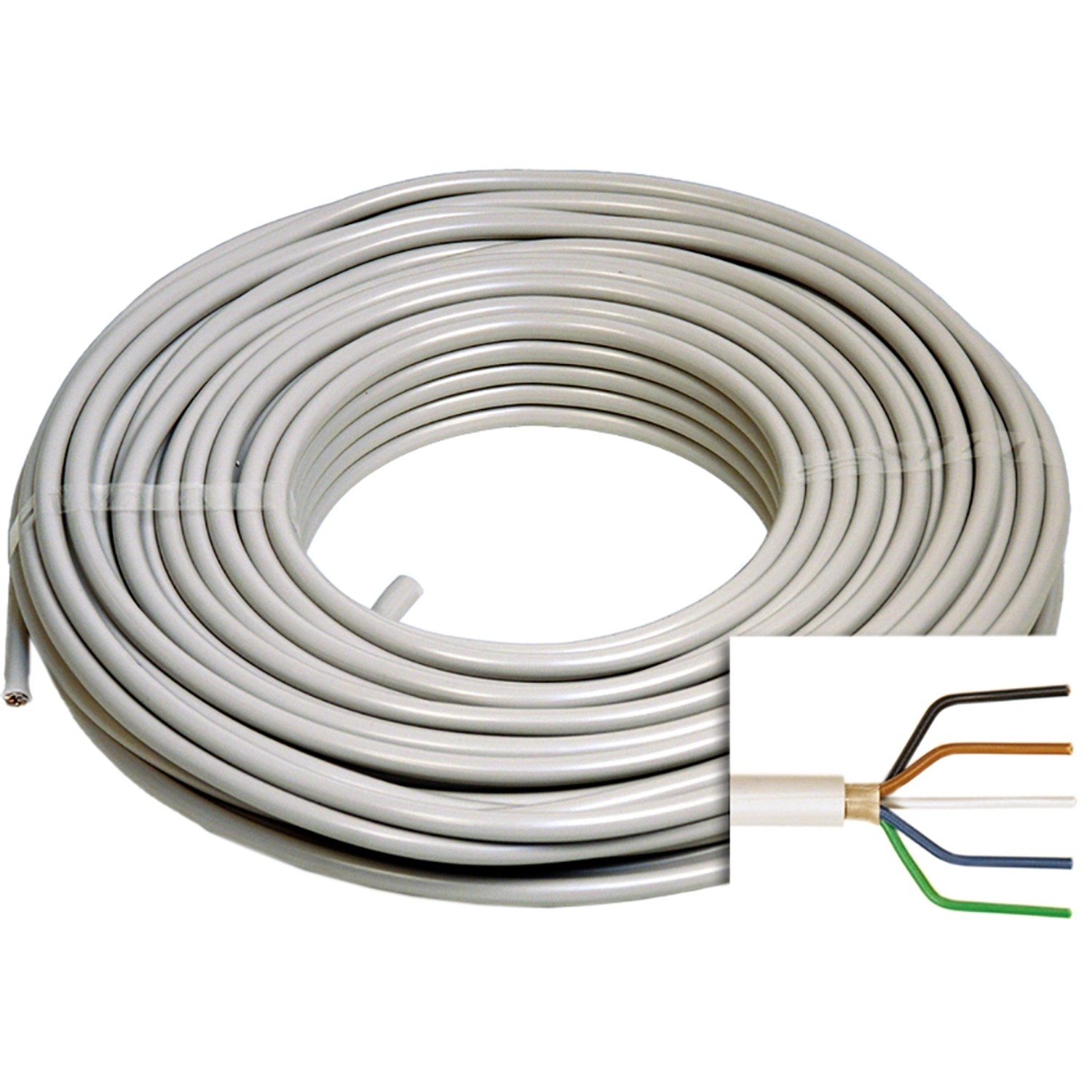 Emskabel Feuchtraumleitung NYM J 5 x 1,5 mm² 100 m