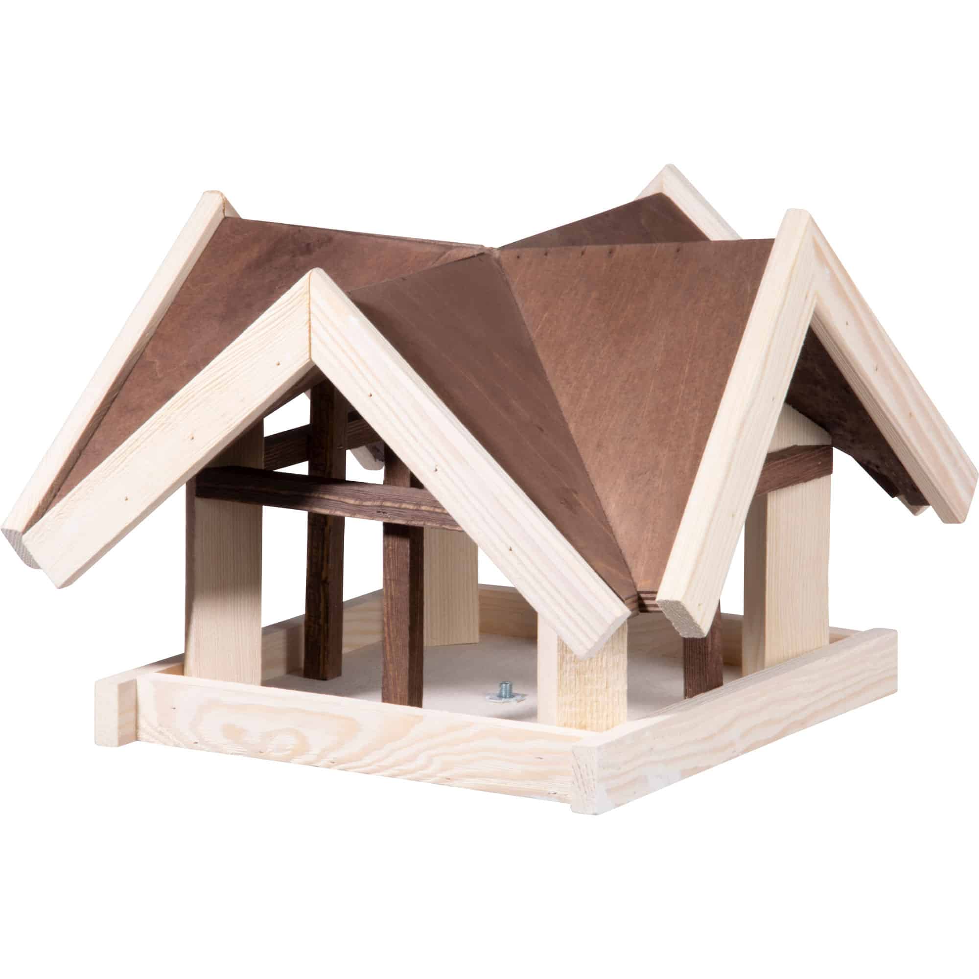 Dobar Vogelvilla Vogelfutterhaus Antikfinish Vogelhaus Futterstation #D247