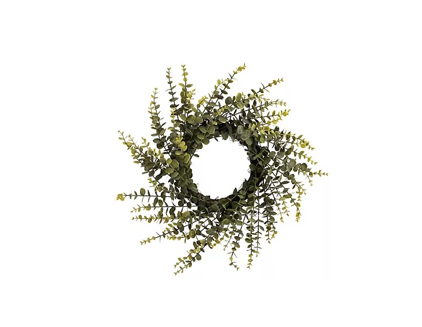 LUMIDA Flora künstlicher Dekokranz Eukalyptus Türkranz 50cm