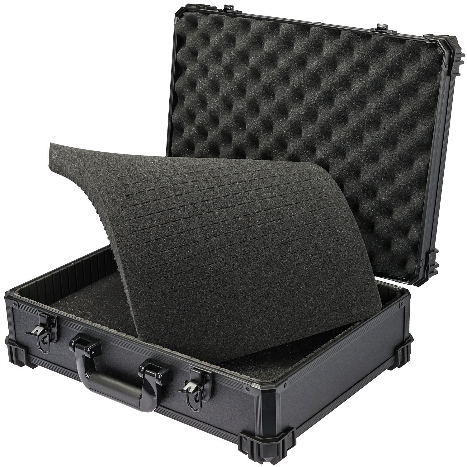 HMF Werkzeugkoffer leer Werkzeugkasten groß mit individueller Fachaufteilung 46 x 33 x 15 cm