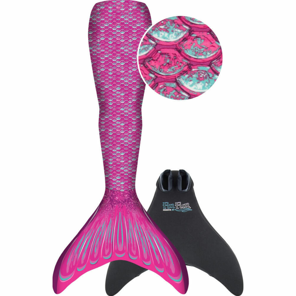 XTREM Toys 77204202 Fin Fun Meerjungfrauenflosse für Mädchen Monoflosse aus Neopren inkl. Meerjungfrauenflosse pink L/XL