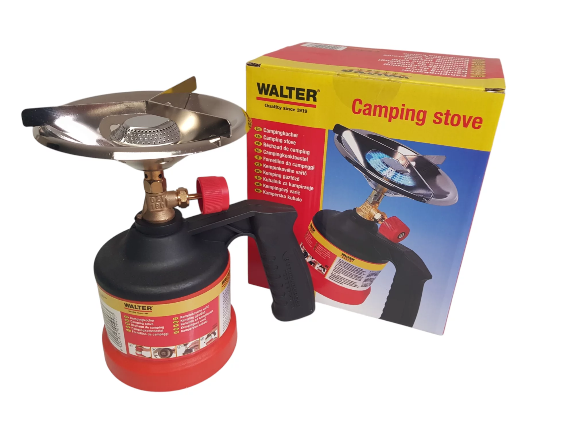 WALTER Campingkocher Gaskocher kompakt Outdoor Camping