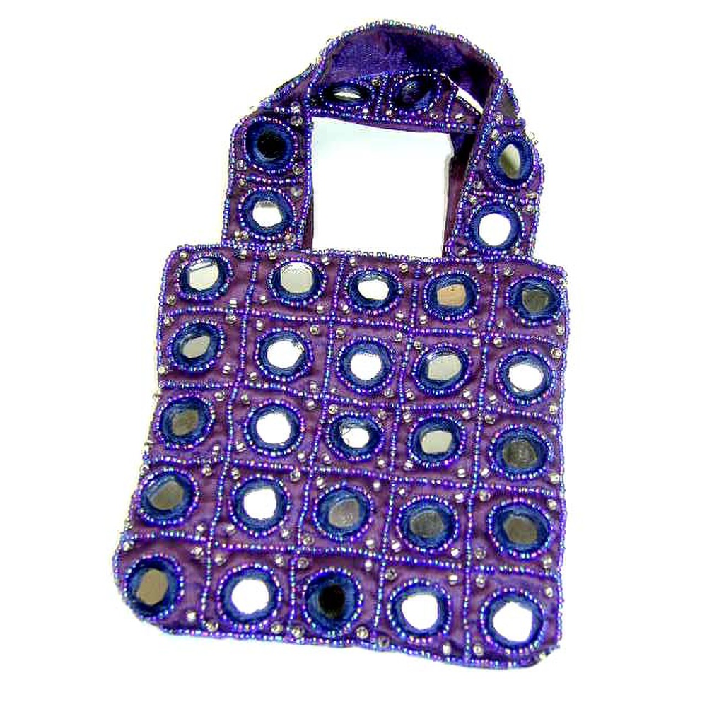 Tasche INDIEN violett 12 x 12cm