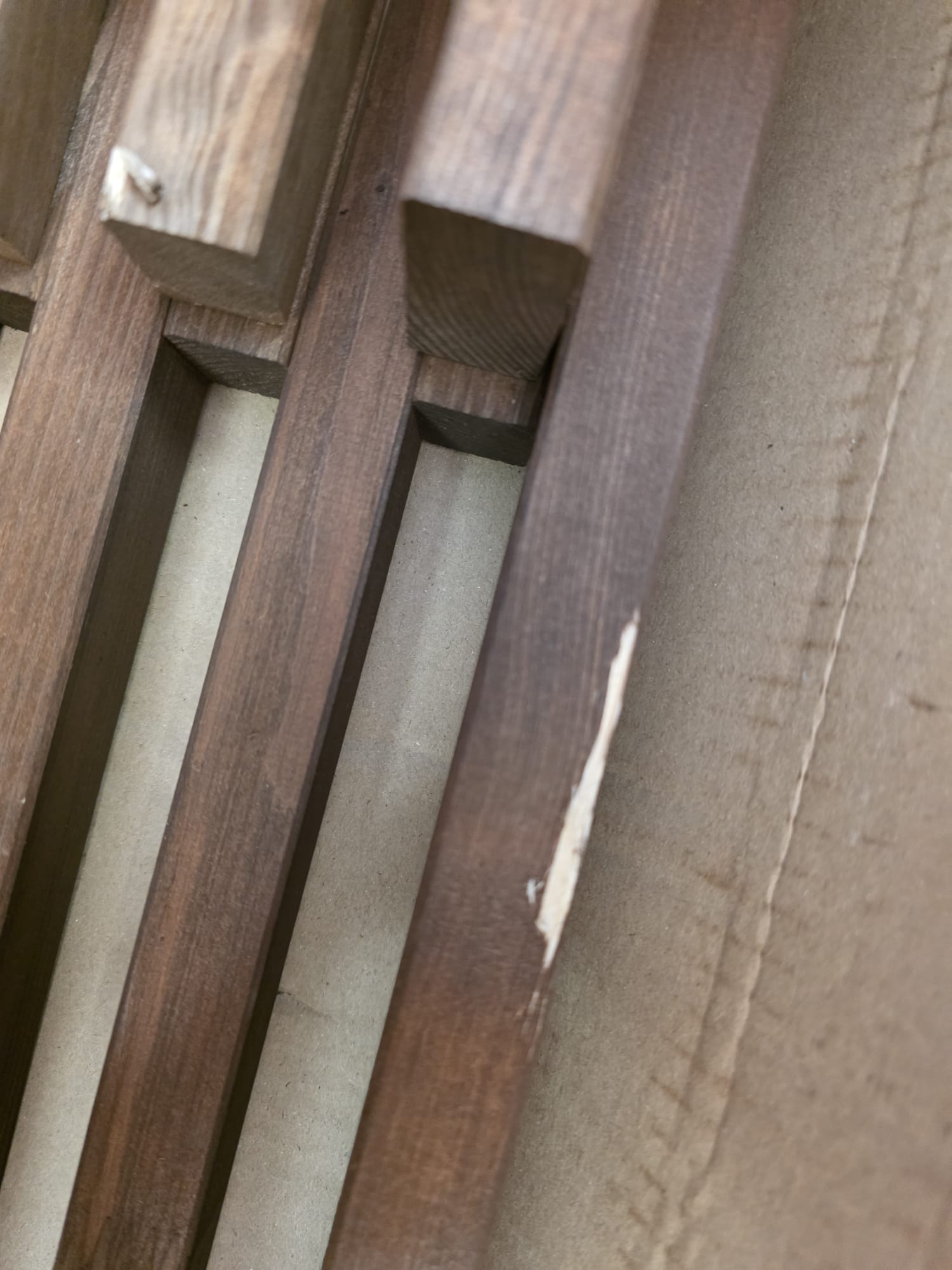 Dobar Gartenbank Svensson mit Kaminholzfach Sitzbank Holzbank braun DH127