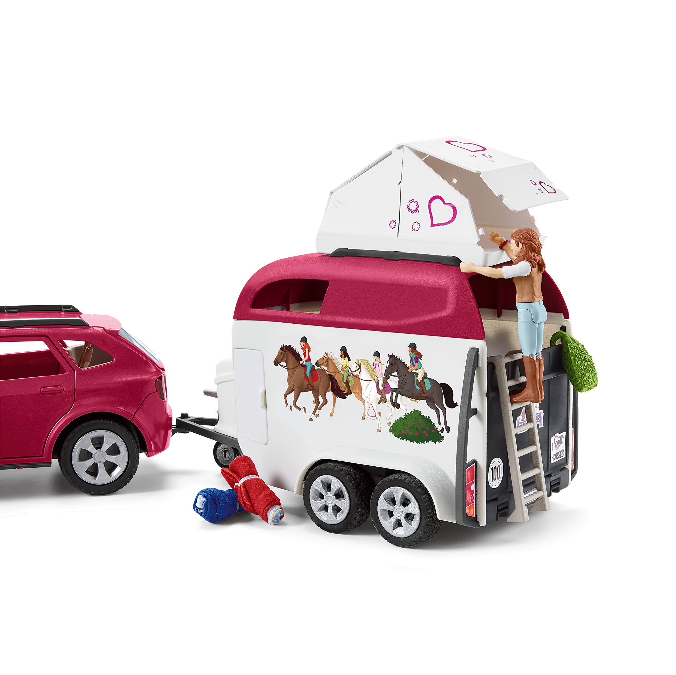 Schleich Horse Club 42535 Abenteuer mit Auto und Pferdeanhänger