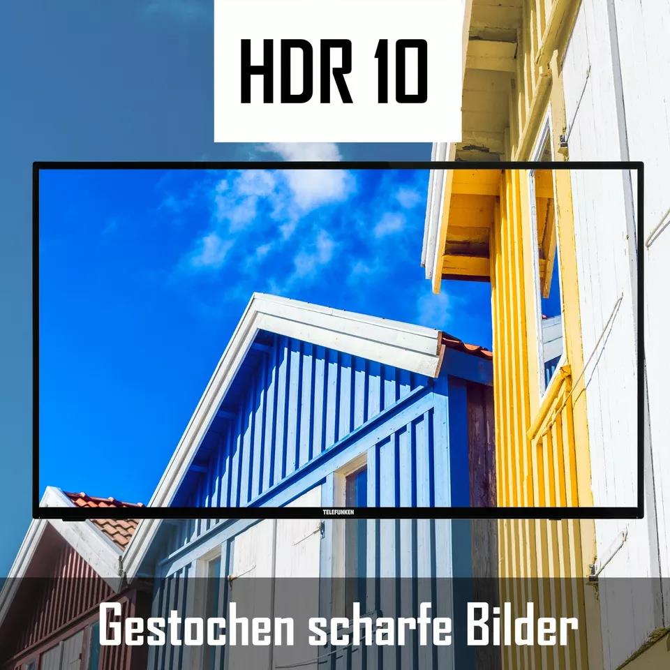 Telefunken XF43K550 W 43 Zoll Fernseher Full HD Smart TV Netflix HDR10