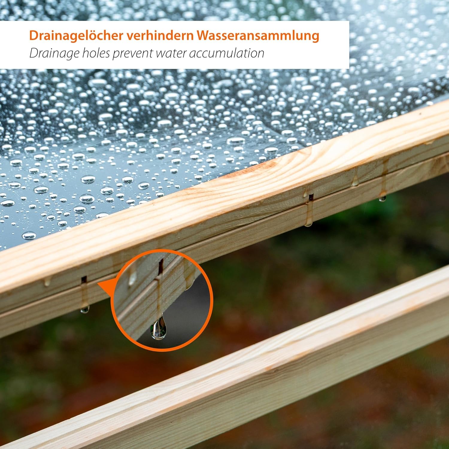 dobar Tomatenhaus aus Holz Gewächshaus Pflanzenhaus mit Rankhilfe Gemüseanbau