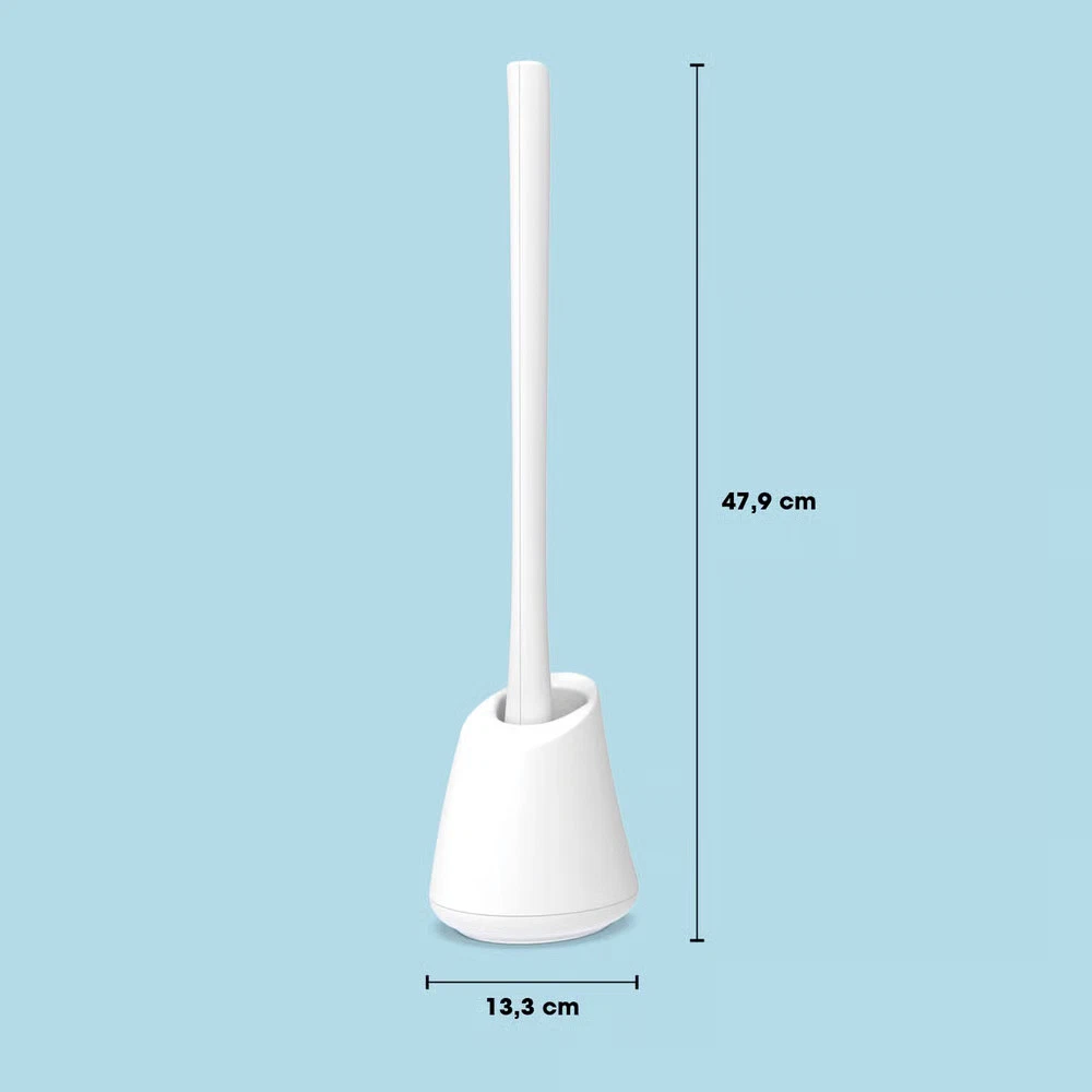 EASYmaxx WC Reinigungs Bürste 2-in-1 Silikon Toilettenbürste Spülstein Klobürste