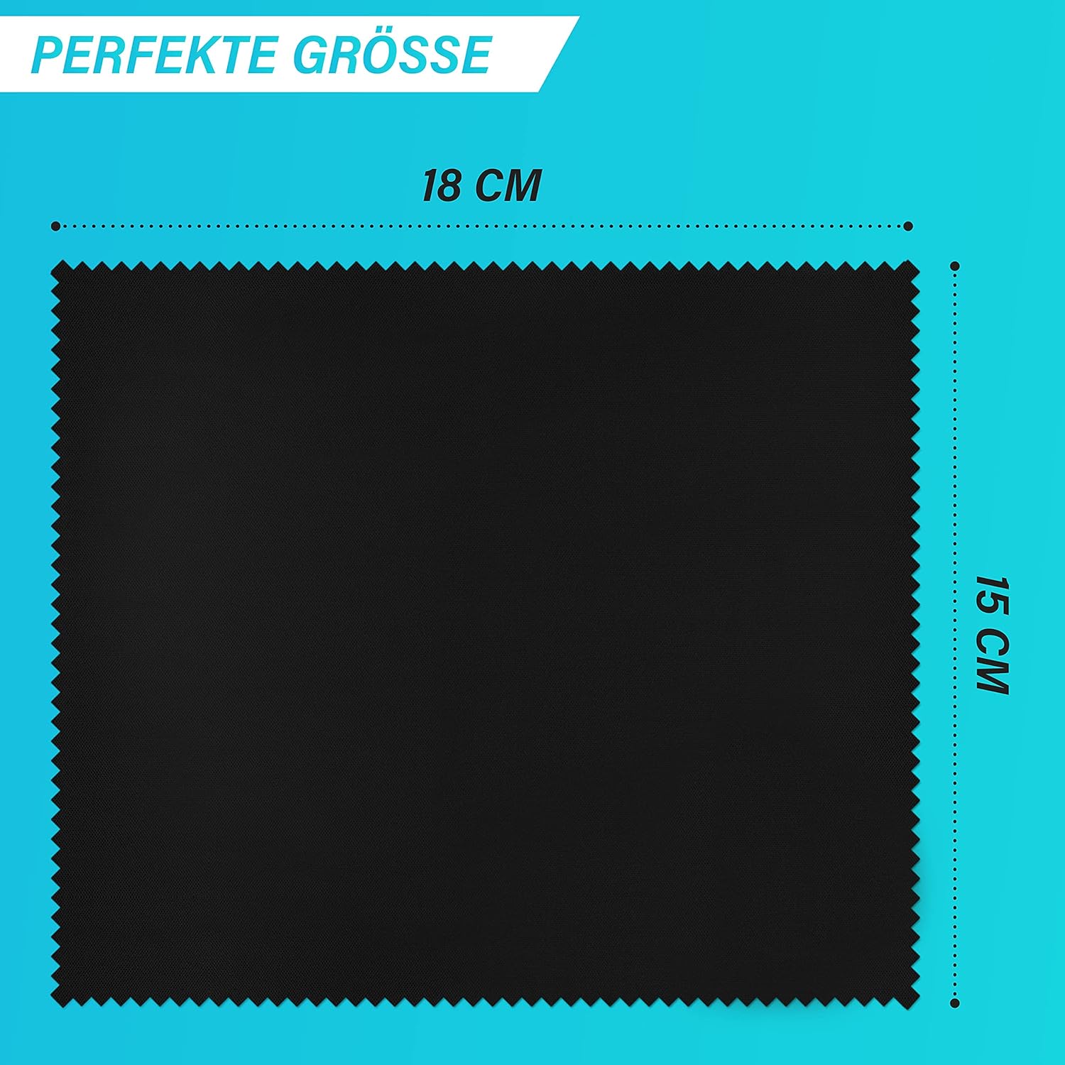 Frambay 6er Set Brillenputztuch Mikrofaser in Optikerqualität Brillenputztücher für Brille Handy und Kamera Brillen Putztücher - 18x15cm Brillenputztuch Microfaser