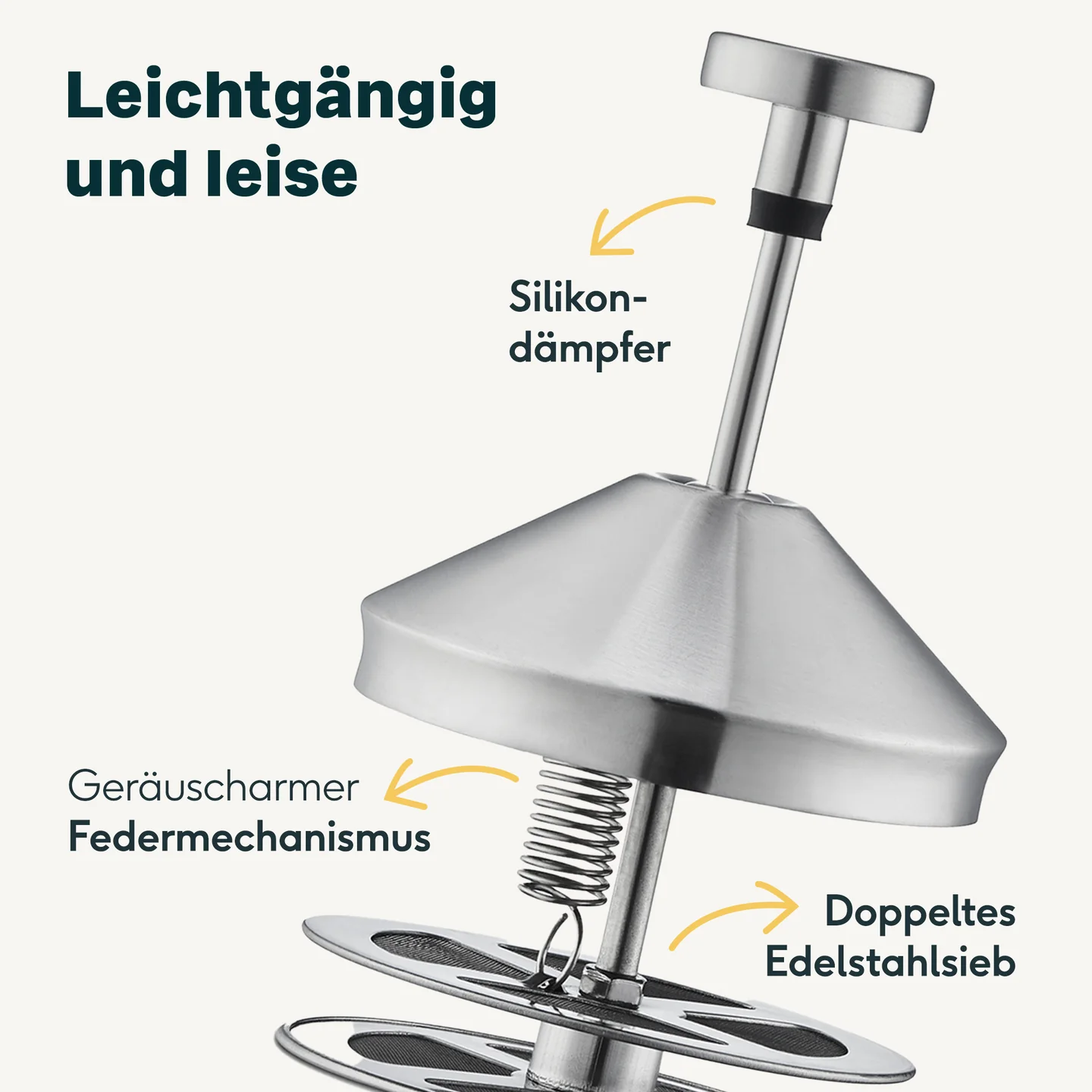 Milchaufschäumer Edelstahl Silberthal