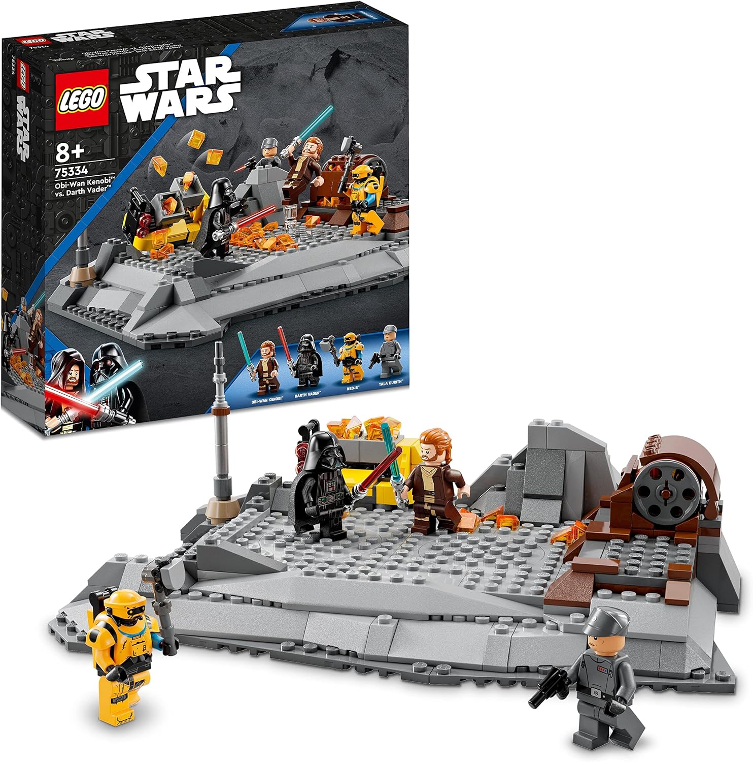 LEGO 75334 Star Wars Obi-Wan Kenobi Darth Vader Spielset Minifiguren LEGO-Bausteine LEGO-Sets LEGO-Steine Bausteine Sets Steine