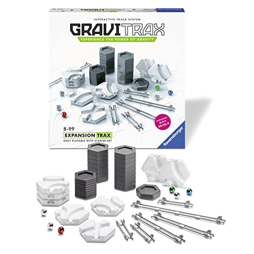 Ravensburger GraviTrax Extension Trax 22414 - Erweiterung für deine Kugelbahn - Murmelbahn und Konstruktionsspielzeug ab 8 Jahre, Grey