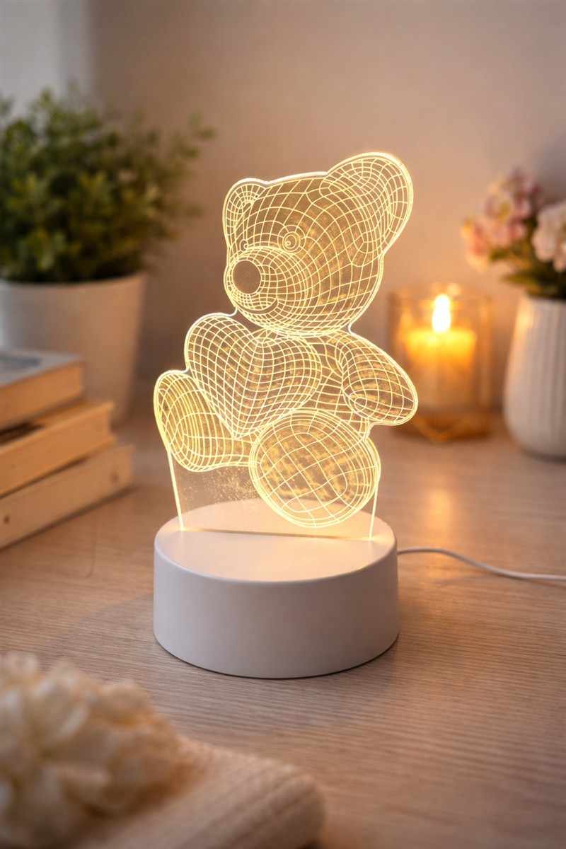 Teddy, Nachtlicht, LED, 3D-Druck, Lampe