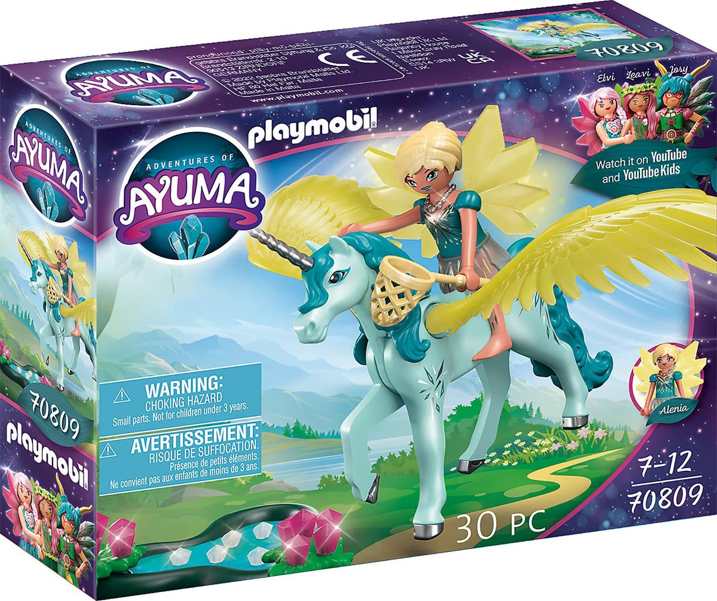 PLAYMOBIL Adventures of Ayuma 70809 Crystal Fairy mit Einhorn, Spielzeug für Kinder ab 7 Jahren