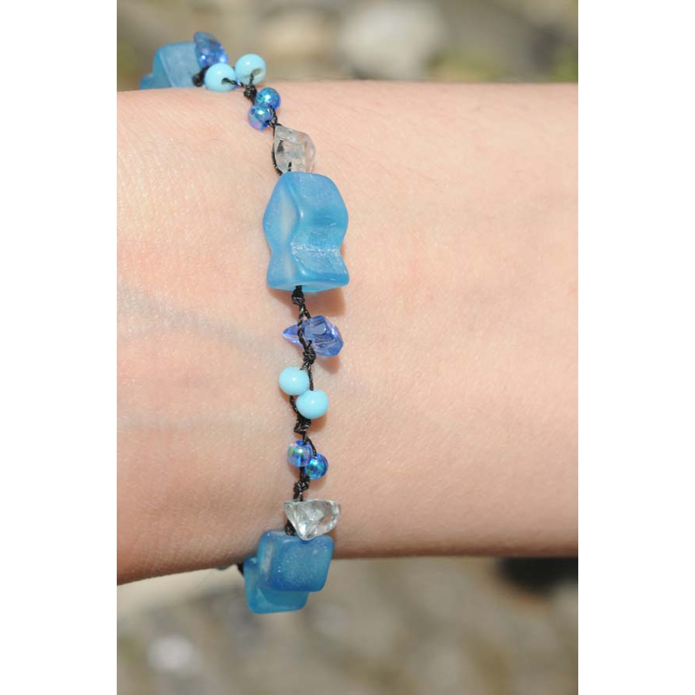 Denhbares Perlenarmband AQUA FISCHE