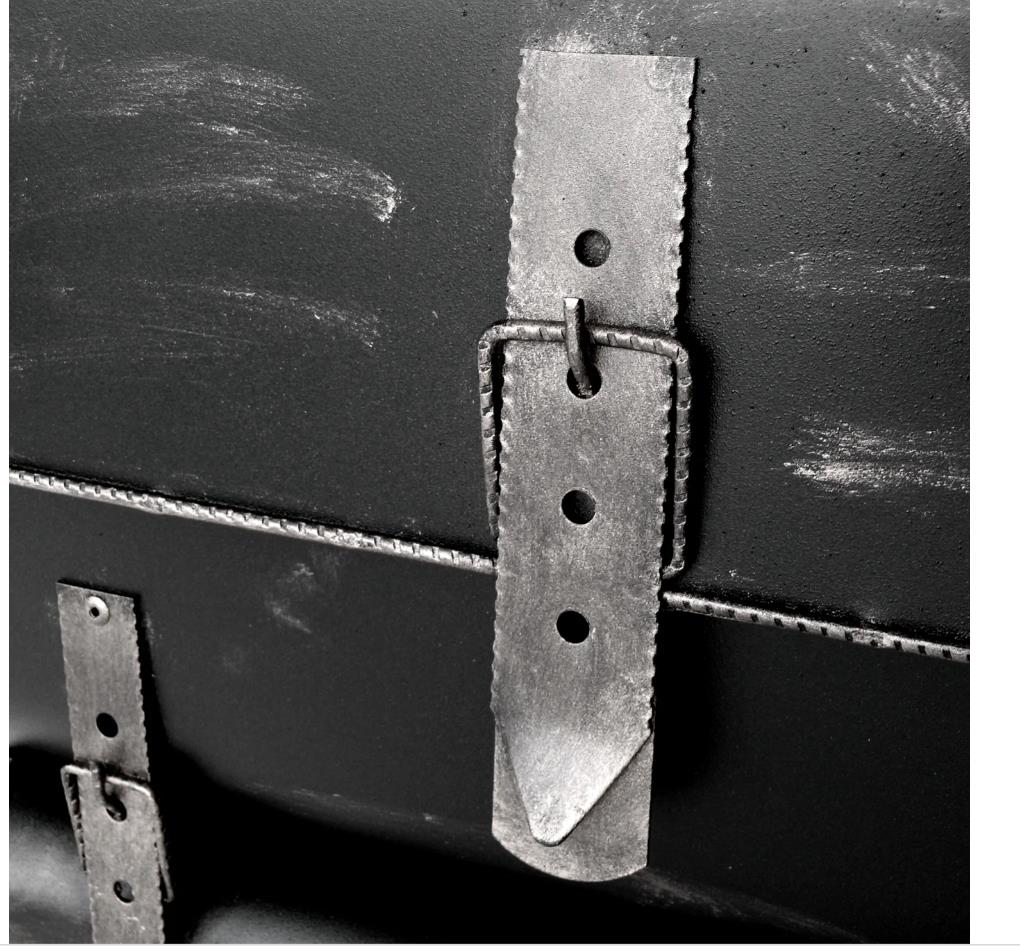Briefkasten Antik Schulranzen 122, 36 x 41 x 8,5 cm Silber