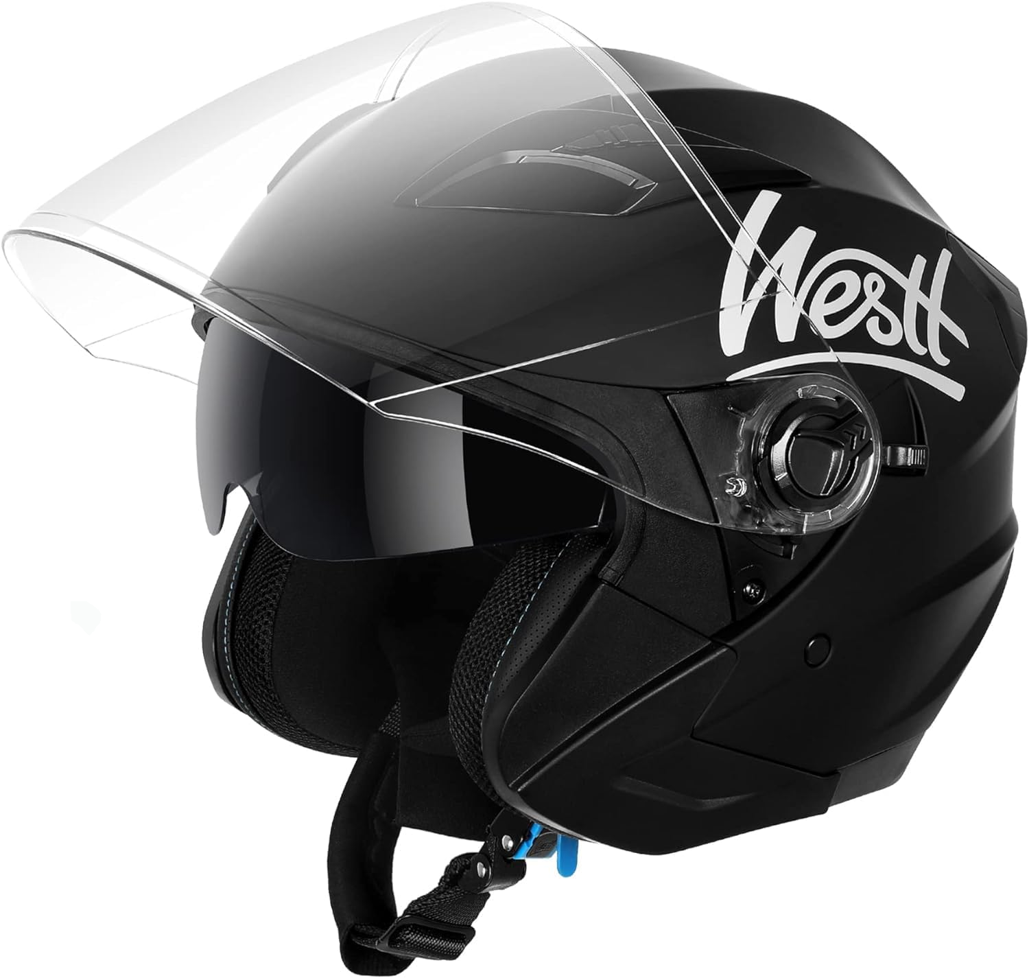 Helm,  offenen Visier,  Motorradhelm,  Vollschutz Visier,  schwarzer Helm