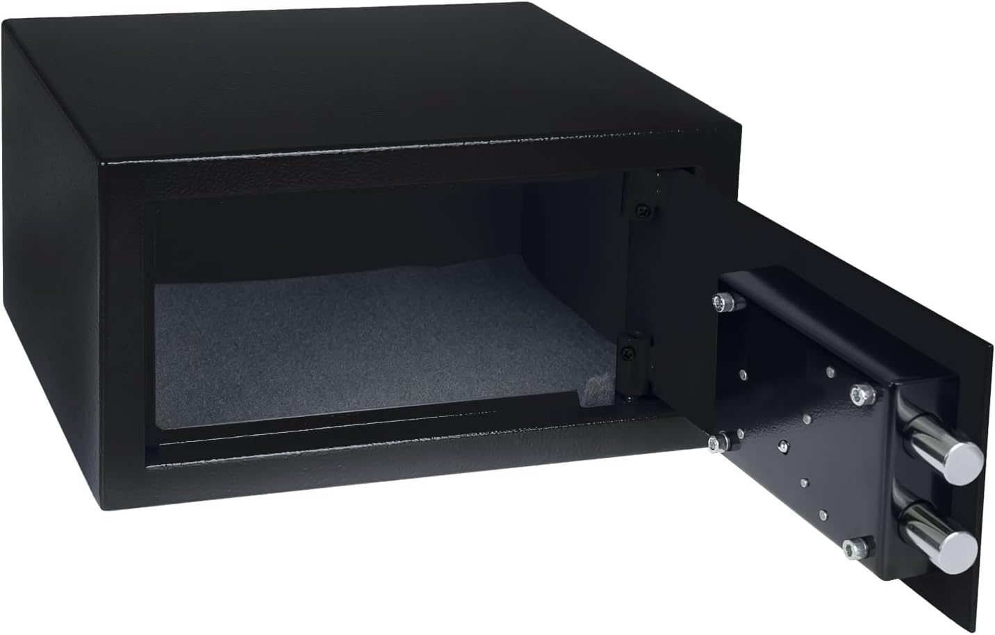 HMF Tresor Möbeltresor Doppelbartschloss schwarz Gr.M