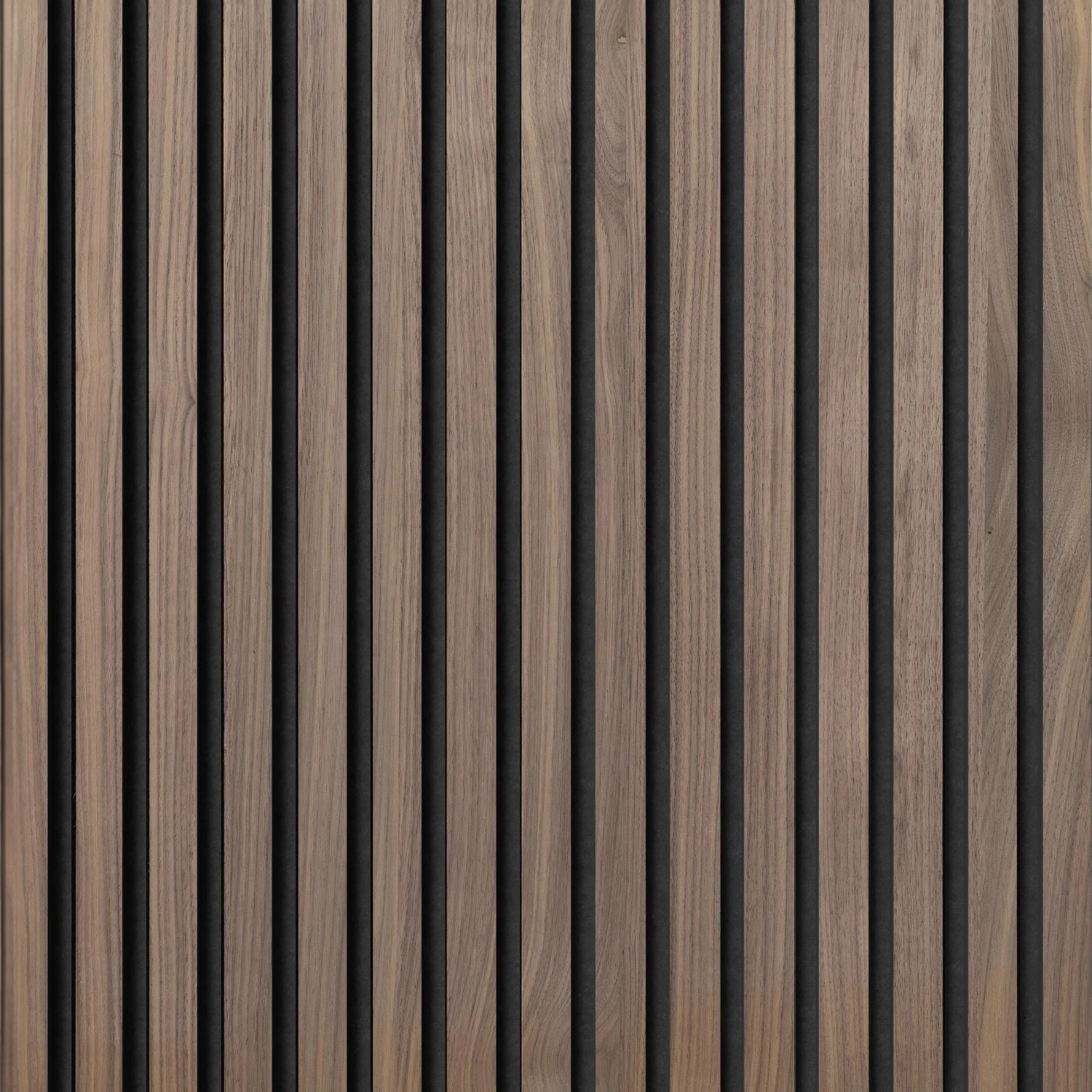 Akustikpaneel Wandverkleidung Walnuss MDF Schw. Akustikfilz Schwarz 60 cm 2 St.