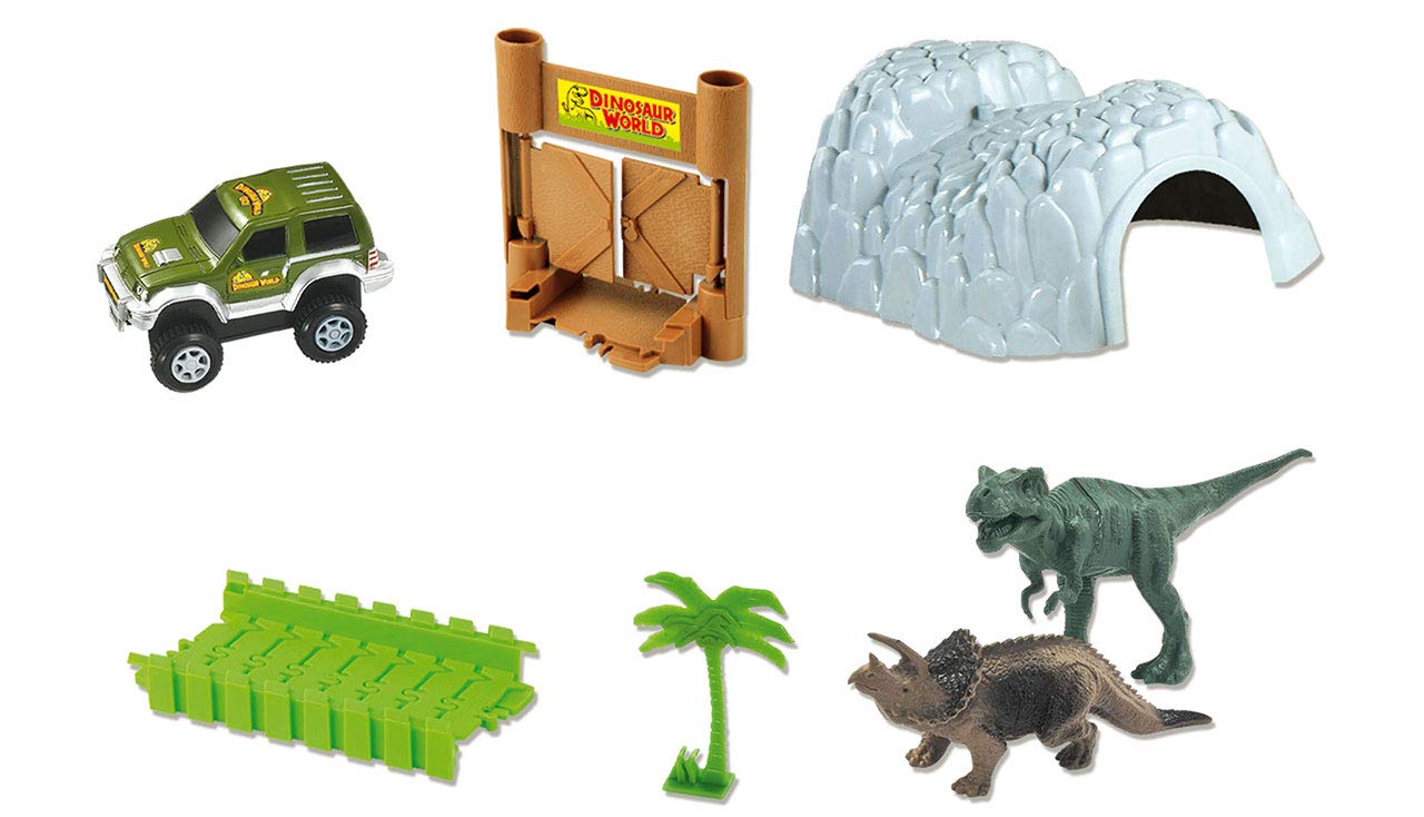 Amewi 100653 MAGIC TRAXX DINO-PARK Mini Set mit Tunnel