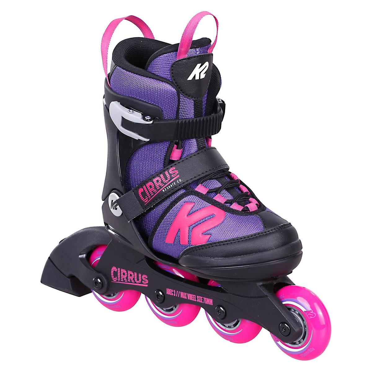 K2 30G0840.1.1.L Cirrus Girls Youth Mädchen Gr. 35-40 Inline Skates Inliner Inlineskates ABEC 3 Skates Rollerblades Rollschuhe pink lila