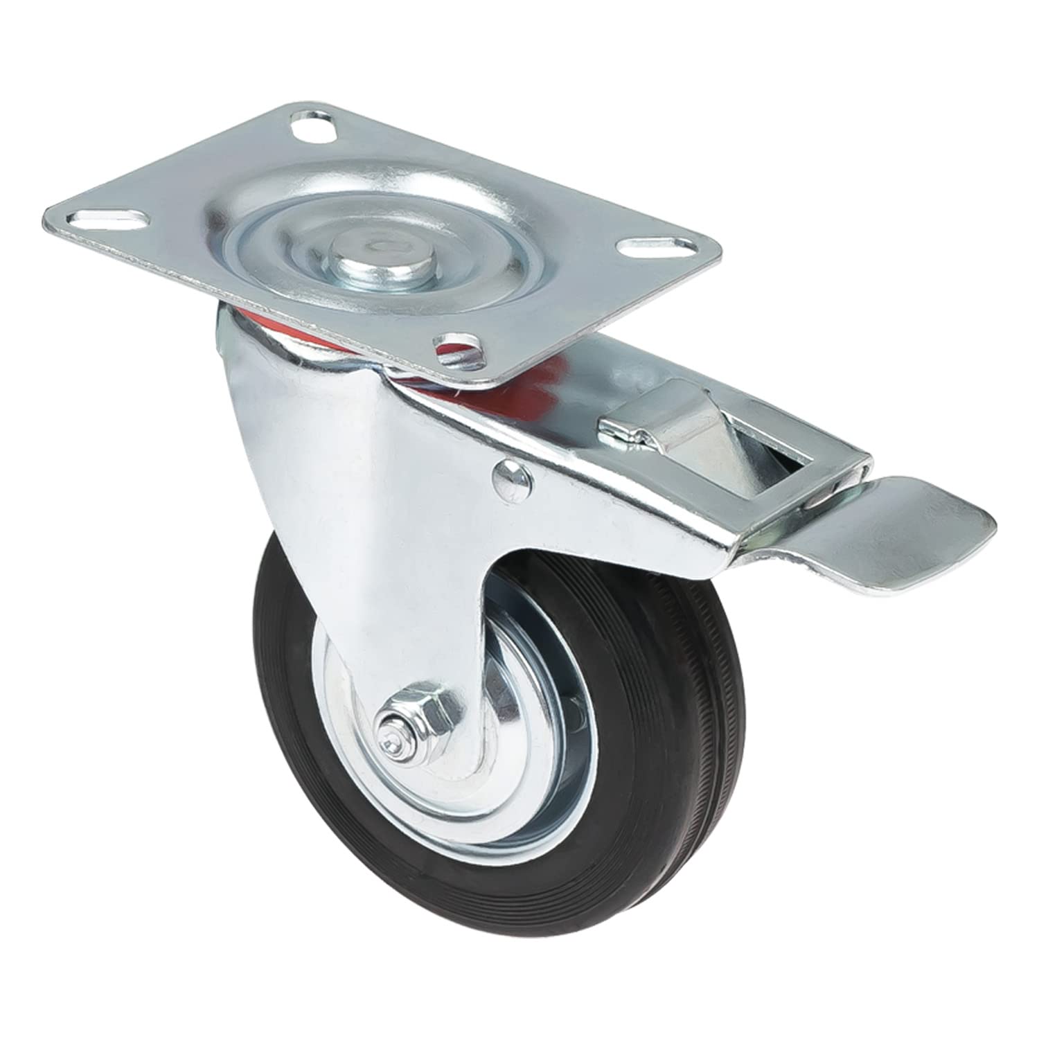 Rollstuhlrolle, Verstellbare Platte, Gepolsterter Lager, metallisch, Schwenkrolle