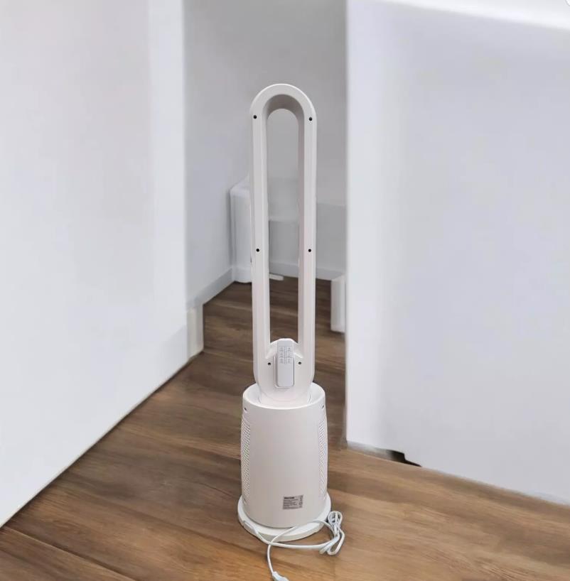 Rotorloser Standventilator Ventilator Fernbedienung Licht Weiß